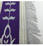 Masonic Blue Lodge Past Master Silver Machine Embroidery Freemason Purple Apron - kitchcutlery
 - 5