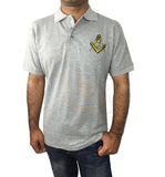 Masonic Polo Shirt with Embroidered Square Compass & G for Masons - kitchcutlery
 - 2